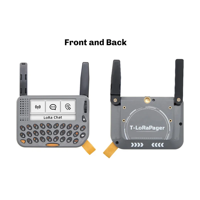 【Cabo USB-C】Lora SX1262 GPS ESP32-S3 Meshtastic T-Lora Pager Módulo RF sem fio Modo duplo RFID/NFC RTC GNSS Al Programável Aio