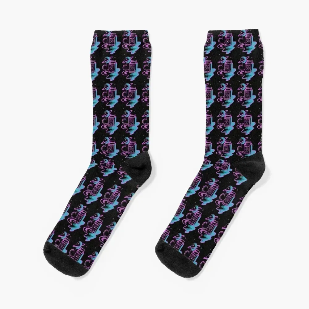 جوارب Black Vex Milk vaporwave جوارب عيد الميلاد الجديدة في الموضة اليابانية جوارب نسائية كرتونية للرجال