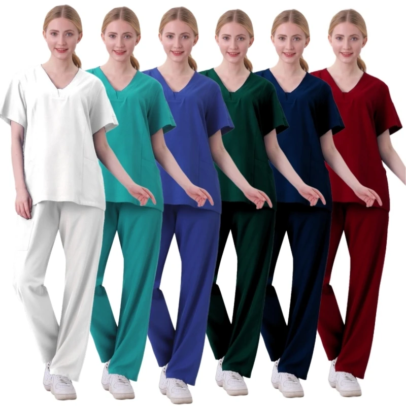 

High Quality Scrub Uniform Jogging Pant Pet Grooming Doctor Work Clothes Health Care Medical School Accessories Nursing Workwear