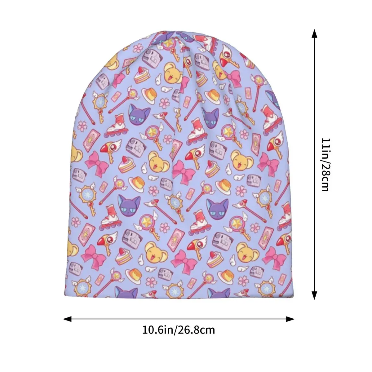 Sakura Card Captor - Violet Skullies Beanies Hats Warm Autumn Winter Outdoor Cap Knitted Bonnet Caps for Men Women Adult