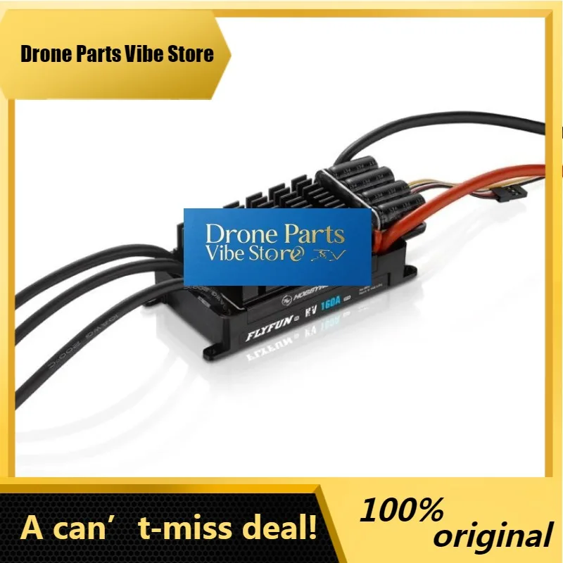 

DronePHobbywing FlyFun 130A/160A HV OPTO V5 Speed Controller 6-14S Lipo Brushless ESC No BEC With DEO For RC Aircraft Quadcopter