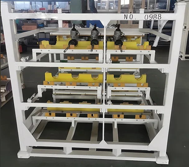 fo- Customized Car Steering Fixed Transport Steel Pallet Auto Parts Logistics Stacking Rack%