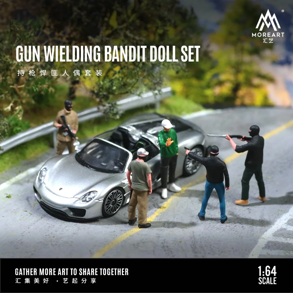 Lainnya seni 1:64 pistol wivel boneka Bandit Set tampilan & koleksi & Hadiah