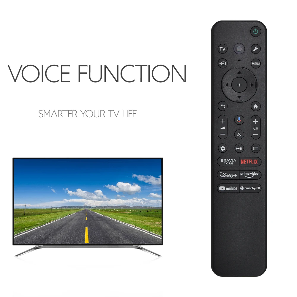 New RMF-TX810U Voice Remote Control For Sony TVs - Bluetooth Voice Backlight Buttons Works with XR/OLED Series