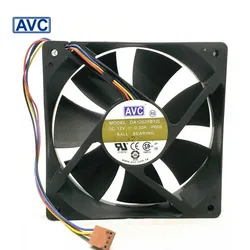 For AVC DA12025B12L P005 12V 0.3A 120mm 12025 pin PWM fan cooling fan