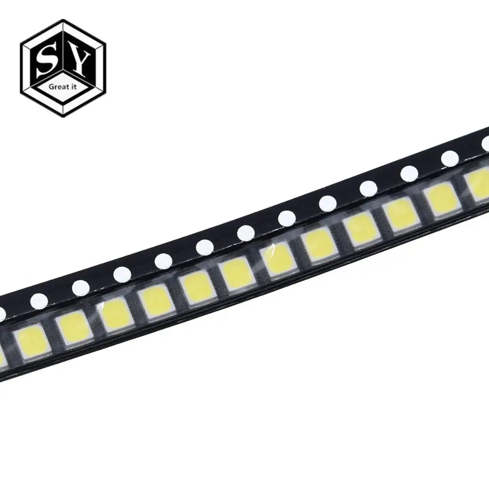 100 قطعة 21-25 LM أبيض/أبيض دافئ 2835 SMD LED 0.2 واط رقاقة عالية السطوع المصابيح جديد حار