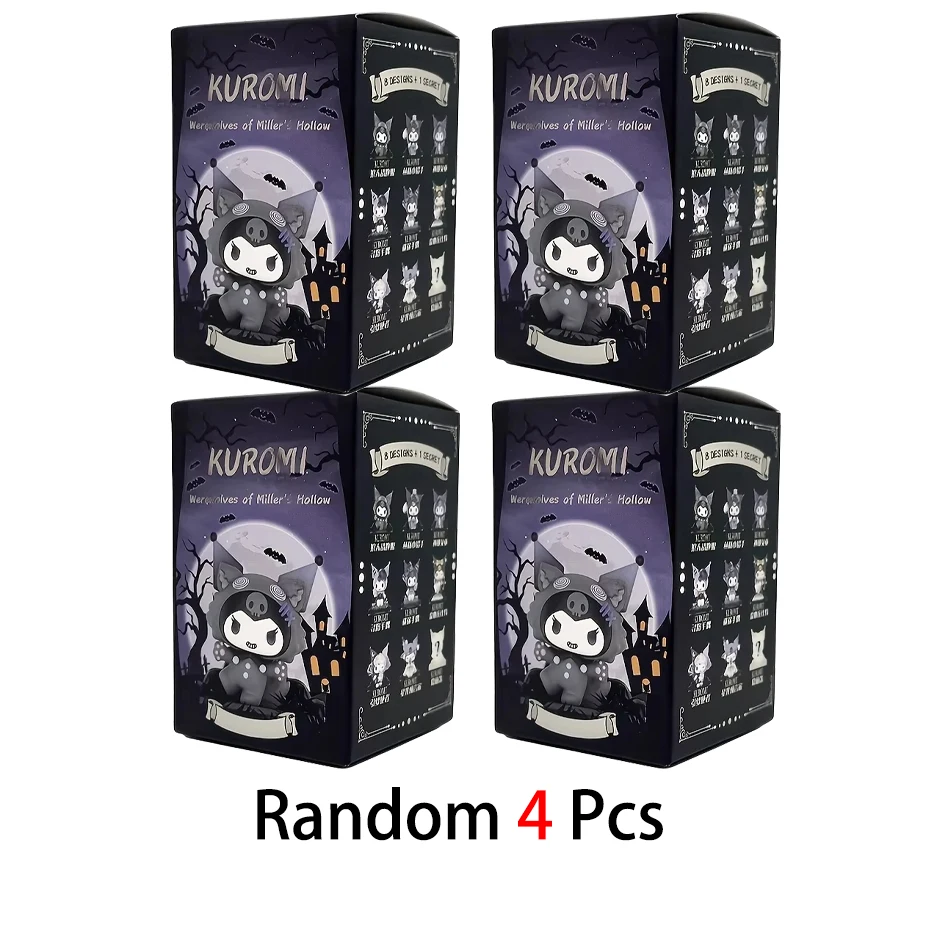Sanrio Blind Box Cartoon Kuromi Puppe Glücksbringer Anime-Serie Actionfigur Modellpuppe Kinderspielzeug Schreibtisch-Deko Geburtstagsgeschenk