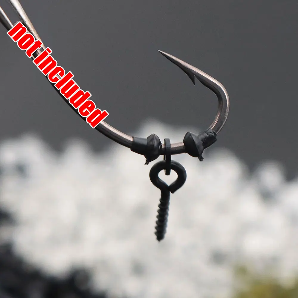 

40Pcs Carp Fishing Rig Ring Fixed Stops With 20Pcs Boilie Bait Swivel Screw With Ring Connect Carp Fish Tackle Tool Accessories