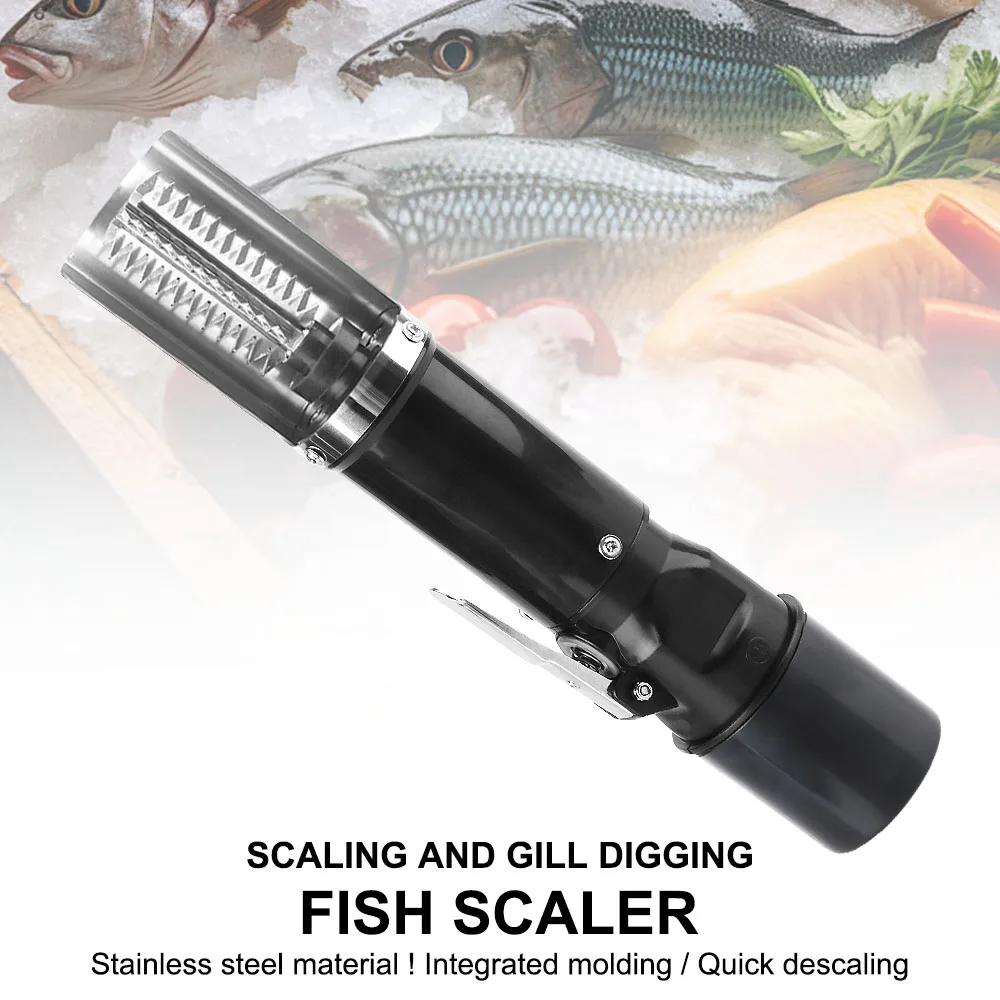 Charging Adapter Electric Fish Scale Scraper Waterproof Fishing Clean Easy Fish Stripper 120W Remover Cleaner Tool Seafood Knif