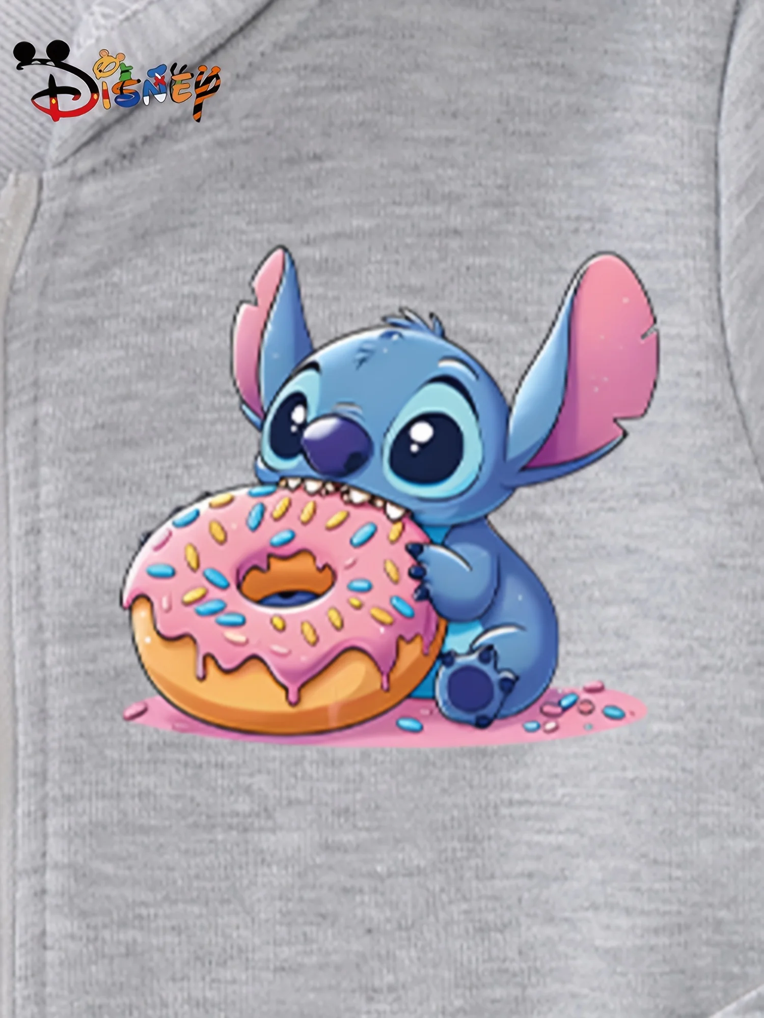 هوديس ديزني ستيتش. سترة بغرز بسحاب مع رسومات Stitch. فضفاضة وأنيقة. هوديس الخريف والشتاء للجنسين.