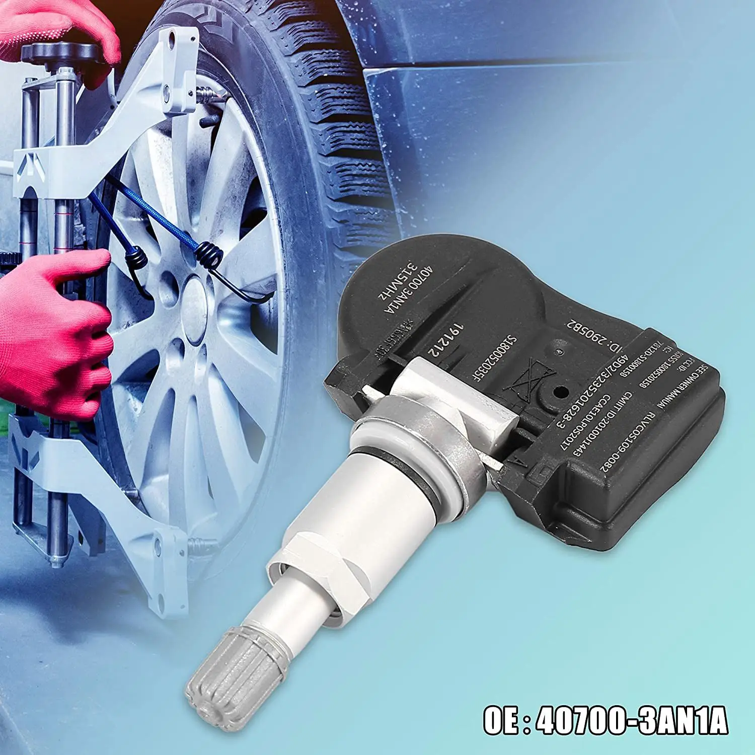 1PCS 315MHz TPMS Tire Pressure Sensor 40700-3AN1B for Infiniti EX FX G M Q40 Q60 Q70 Nissan 370Z Juke Leaf Sentra Versa