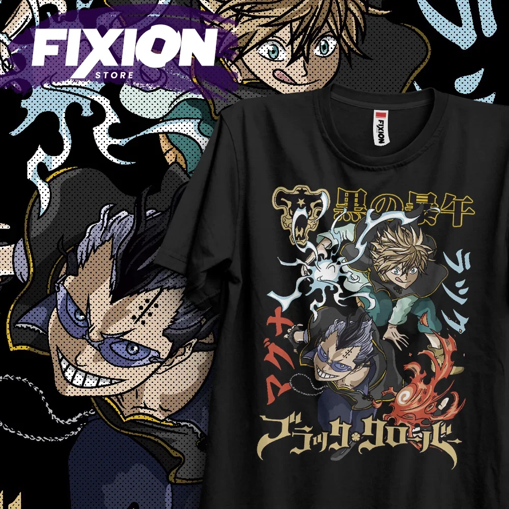 T-shirt noir Everver-Magna y Luck GA Anime, cadeau manga pour les amoureux de l'anime, coton, toutes tailles