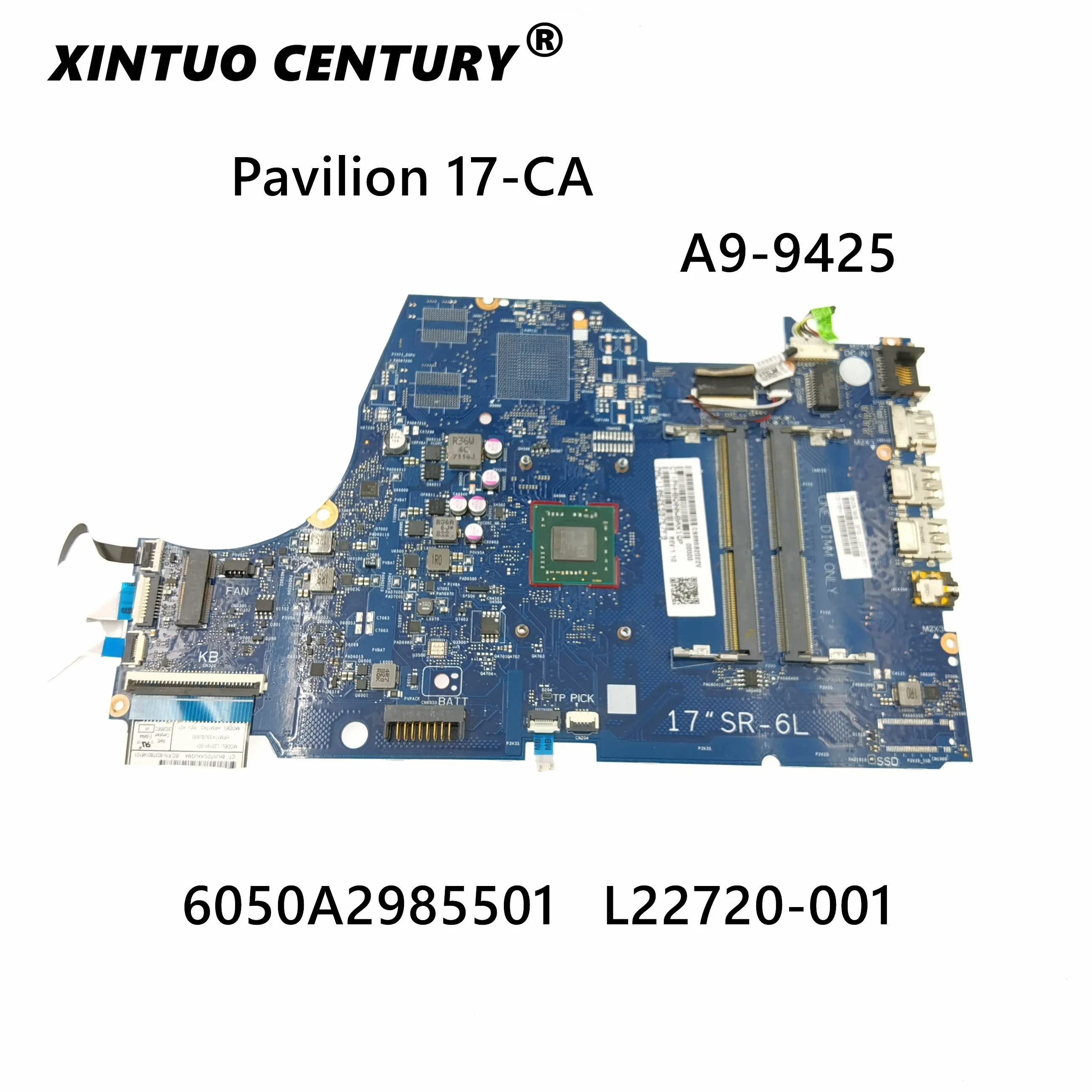 

L22720-001 L22720-601 For HP Pavilion 17-CA 6050A2985501-MB-A02 Laptop motherboard With CPU Original motherboard 100% tested