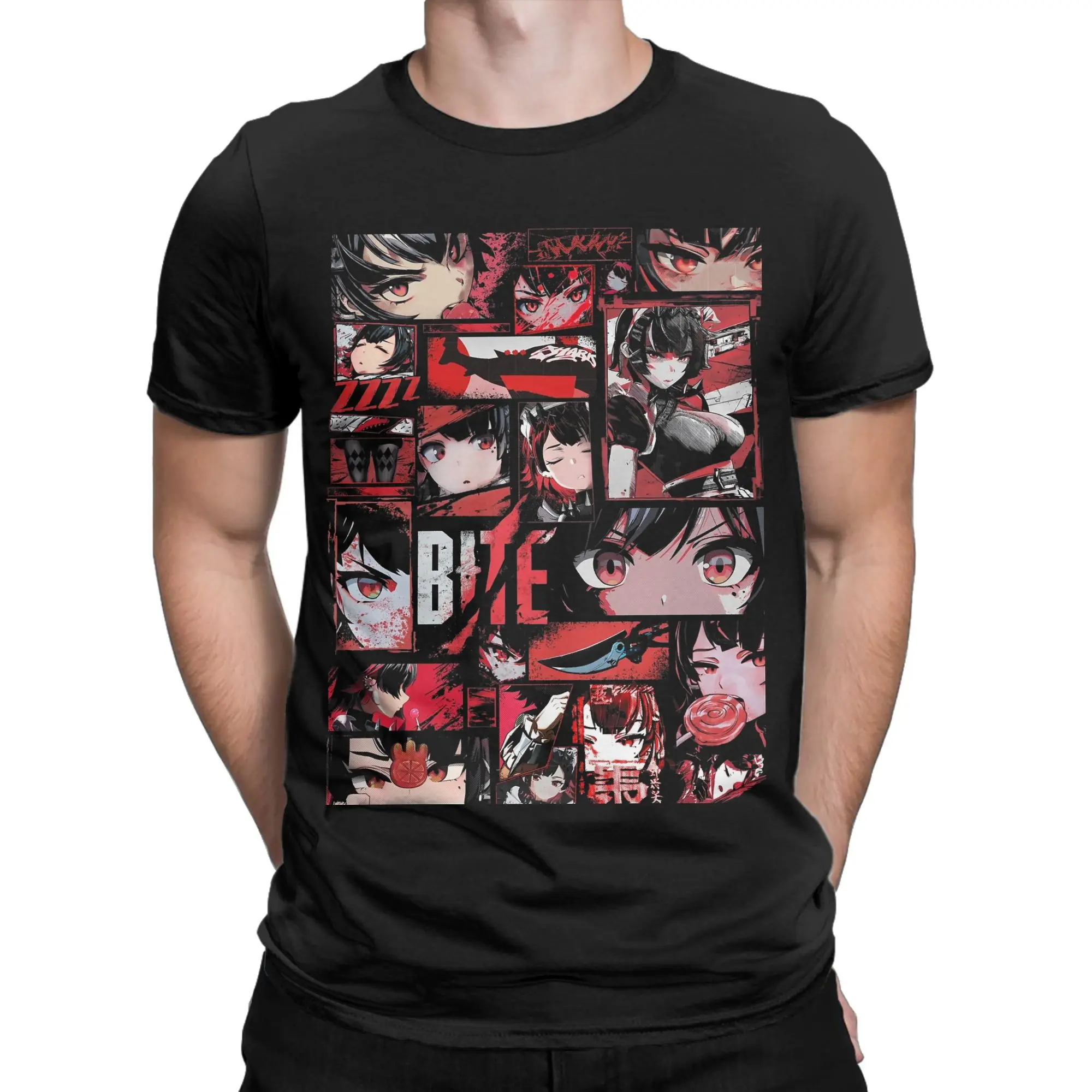 Men's T-Shirts Ellen Joe Comic Style Zenless Zone Zero Vintage 100% Cotton Tee Shirt T Shirts Round Collar Clothes Gift Idea