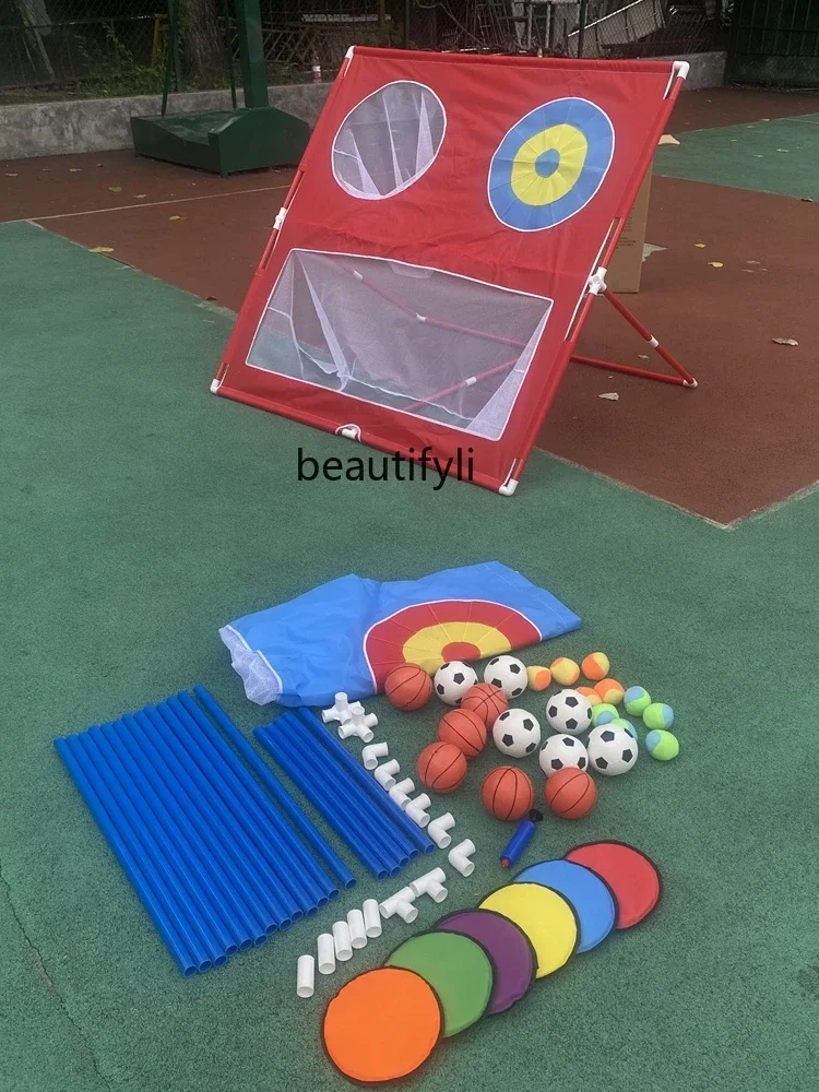 Kindergarten multi-functional sensory system equipment throwing target toys parent-child outdoor interaction