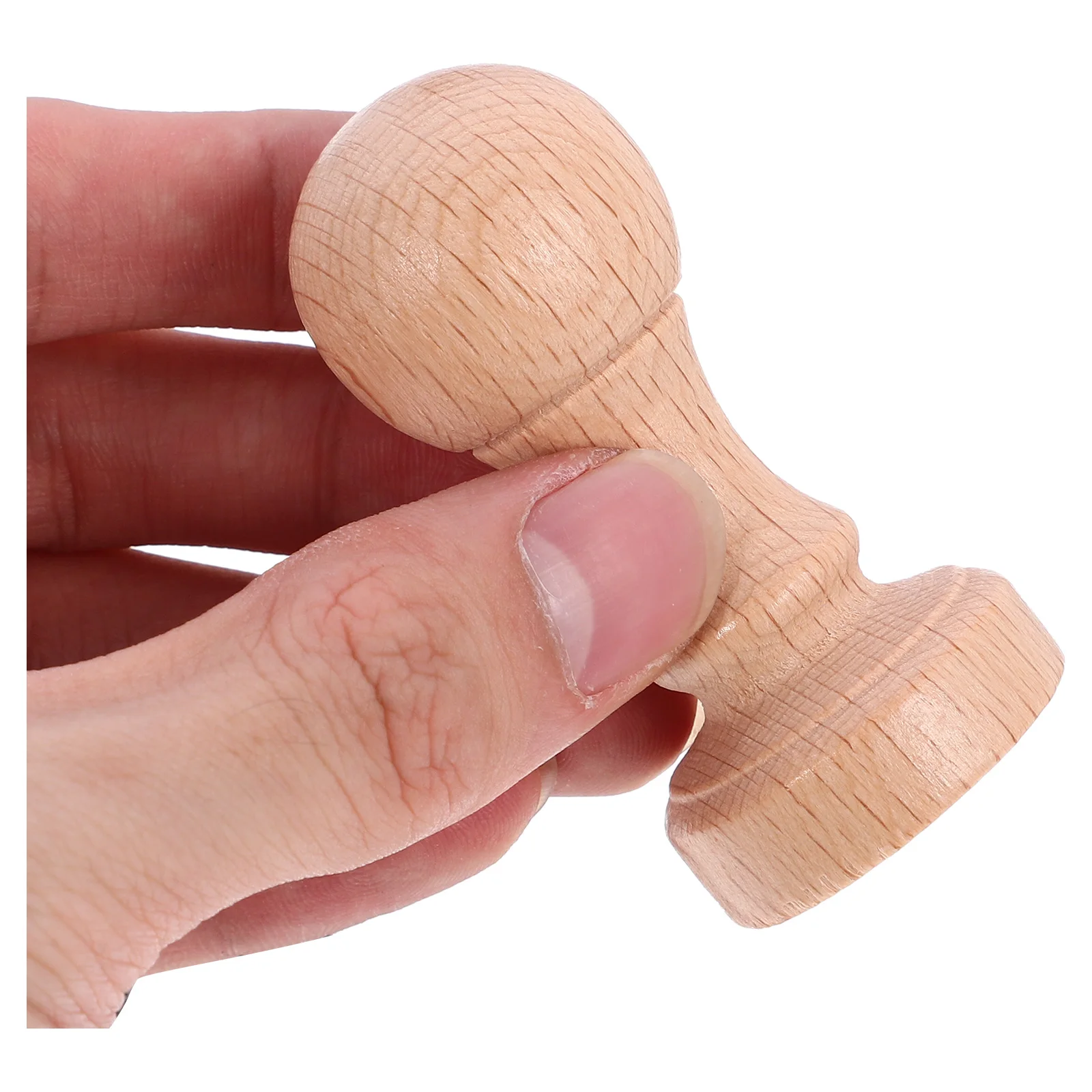 Sello de madera para manualidades, sello para álbum de recortes, Manual de cuentas de mano, estampador, sello en blanco, pequeño sello de madera, suministro de tallado de madera, 2 uds.