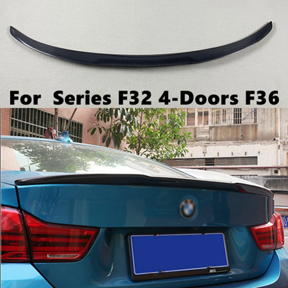 

For BMW 4 Series F32 F36 4Door Cran MM4 Style Carbon Fiber Rear Spoiler Trunk Wing 2014-2019 FRP Forged Carbon