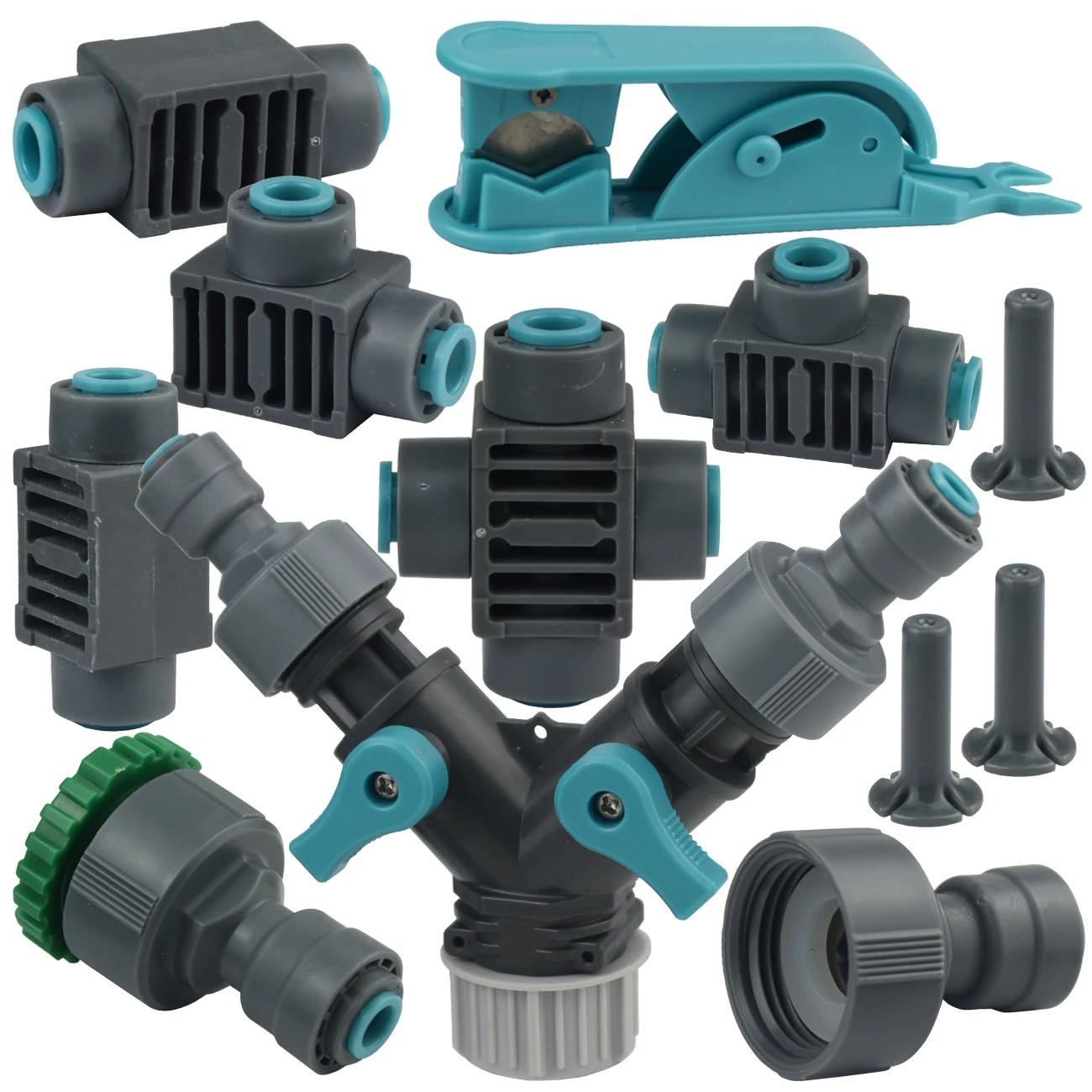Push-in Garden Watering Tube Joint 1/4