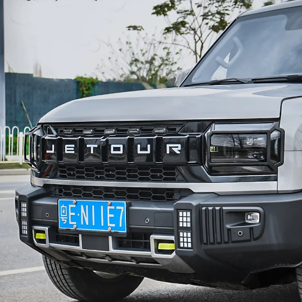 cherryJetour Traveller T2 2023 2024 Jetour T2 Matte Black Headlight Cover Front Headlight Decoration Cover Accessories