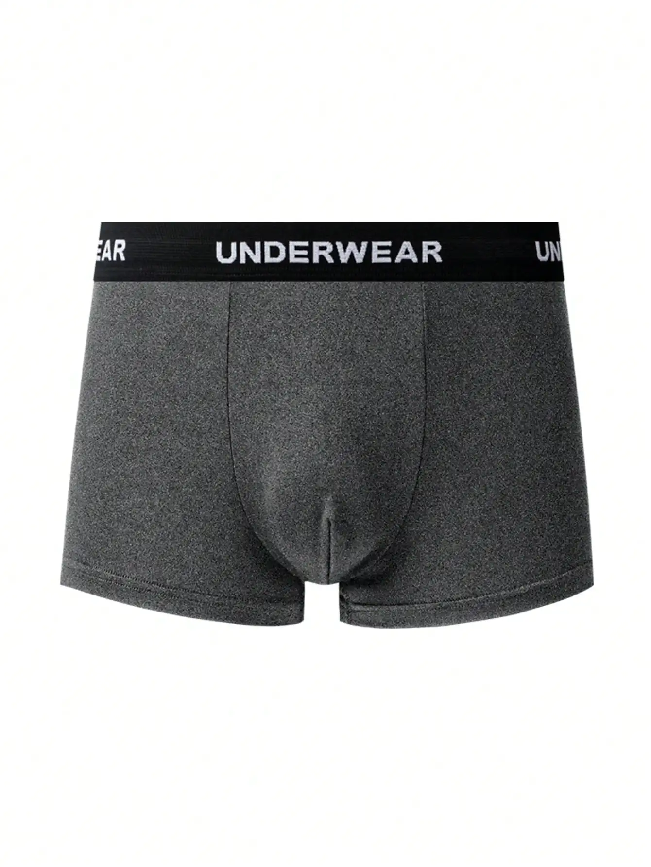 

11pcs Mens Solid Color Boxer Shorts With Letter Waistband