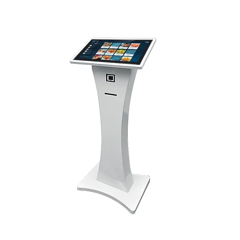 【 】21.5/27 Inch Android Self Ordering Payment Kiosk All In One Touch Screen Terminal With QR Scanner