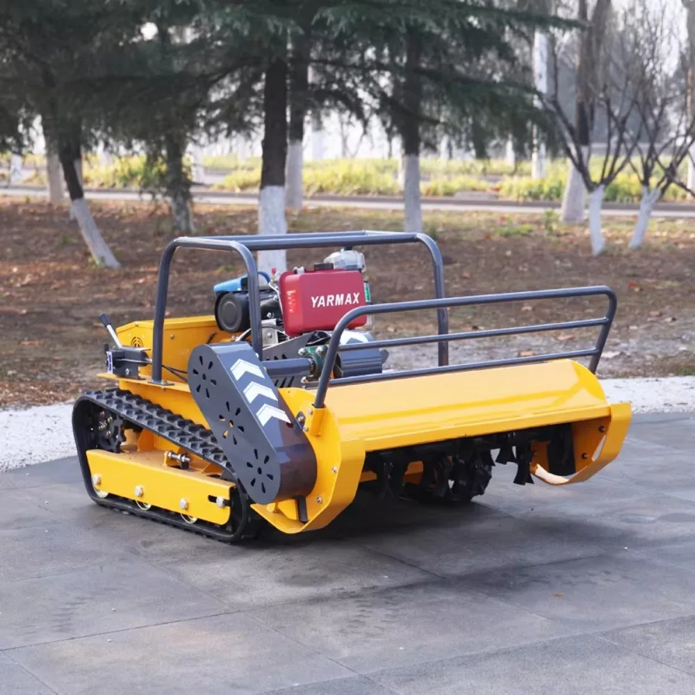 Home Manufacturing Plant Features Electric Remote Control Flail Mower DIY Grade Lawn Mower with Engine Motor for Grass Cutting