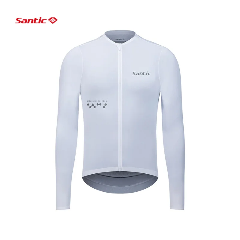 Santic  New Men's Cycling Jerseys Long Sleeve Bike Jerseys Sunscreen Breathable Professional Cycling Jerseys TM25C01182