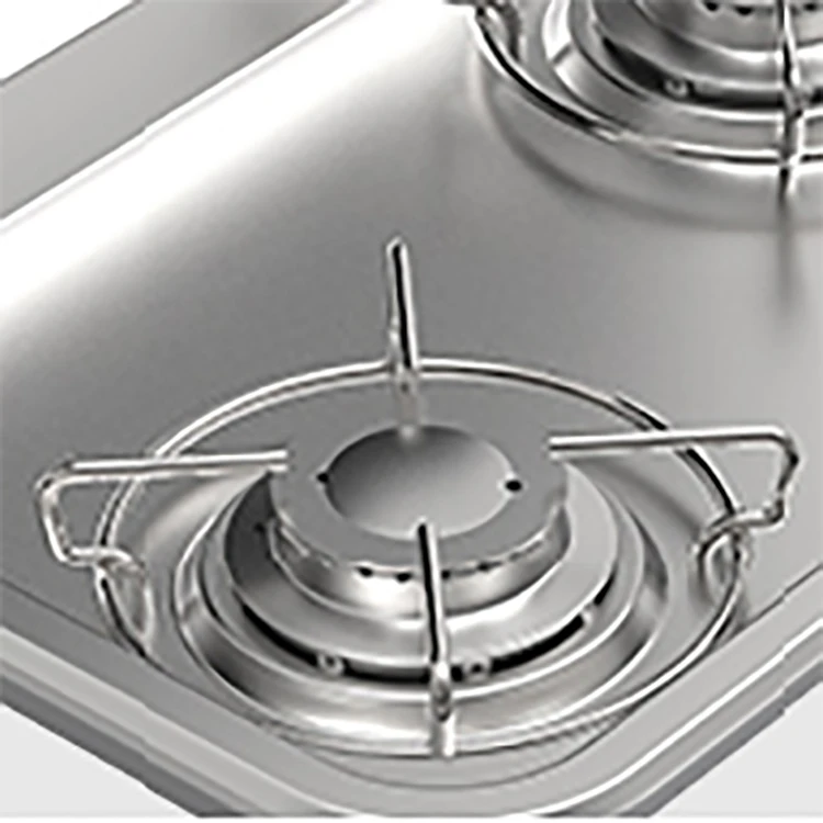 304 สแตนเลส RV เตาแก๊สกระจกนิรภัยฝาปิด Motorhome เตาแก๊ส 3.97 กกน้ําหนัก Trailer แก๊สเตา