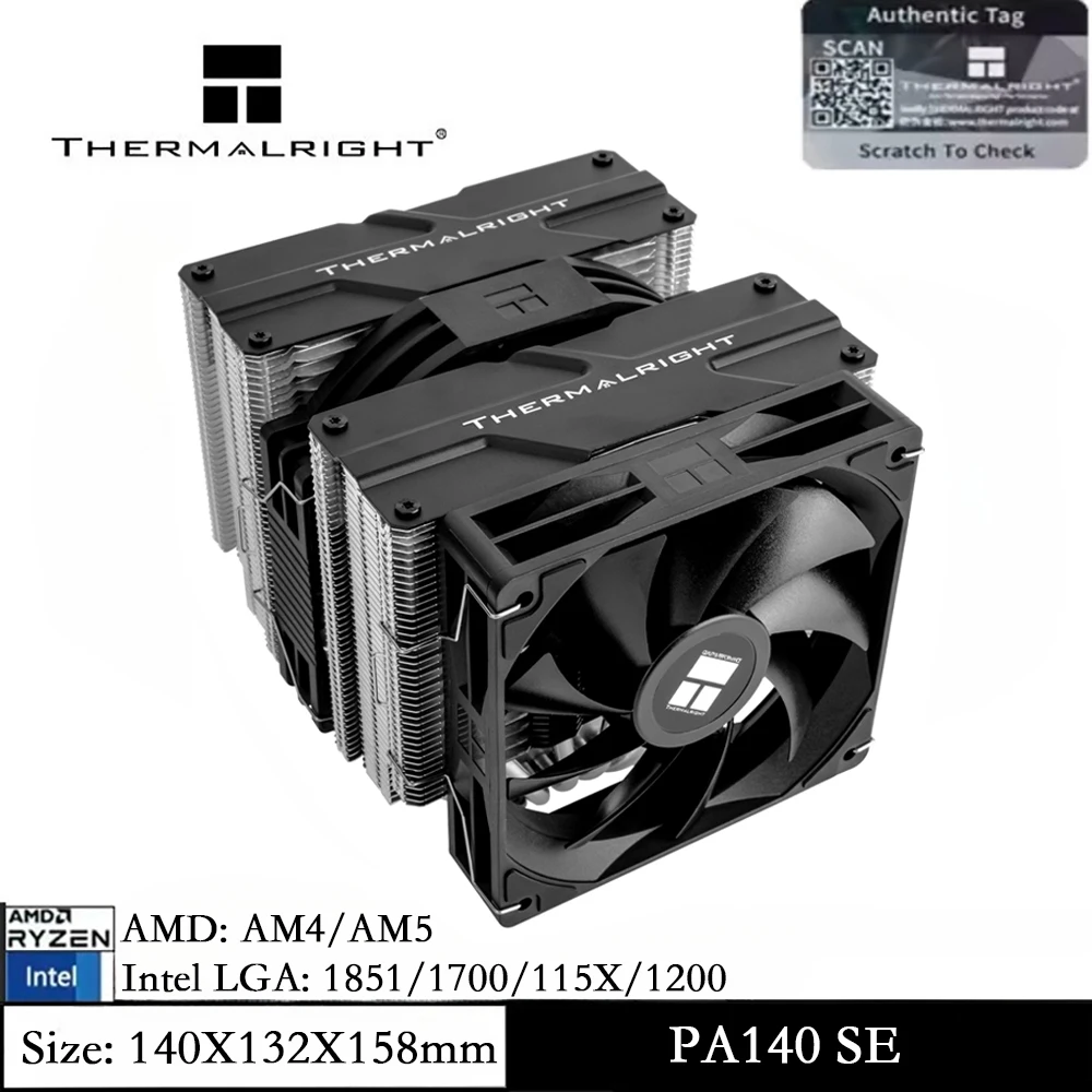 

Thermalright PEERLESS ASSASSIN 140 SE Computer Air Cooling Cpu Cooler, 6 Heatpipes/Noise Reduction for LGA1851/1700/AM5/AM4