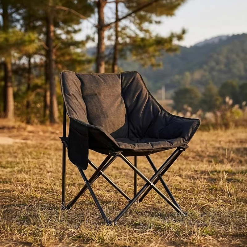 

High Backrest Camping Chair Portable Outdoor Lightweight Camping Chair Foldable Fishing Cadeira De Acampamento Camping Furniture