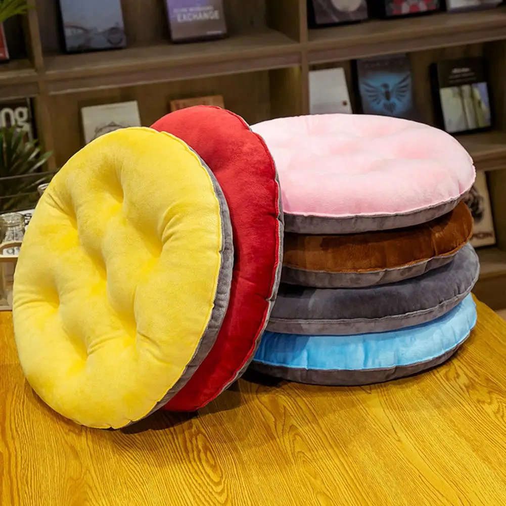 

40cm Chair Cushion Plush Soft Fluffy Pilling Seat Cushion Autumn And Winter Student Bench Adjustment Hip For Office Home Decor