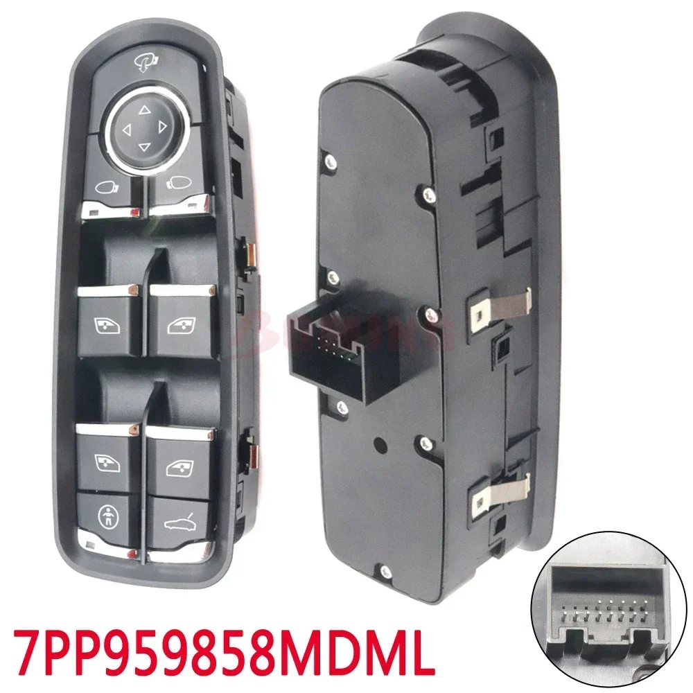 NOVOS interruptores de controle de janela elétrica 7PP 959858 AEDML 7PP 959858 MDML 7PP 959858 RDML Para Porsche Cayenne Macan Panamera 2010-2022