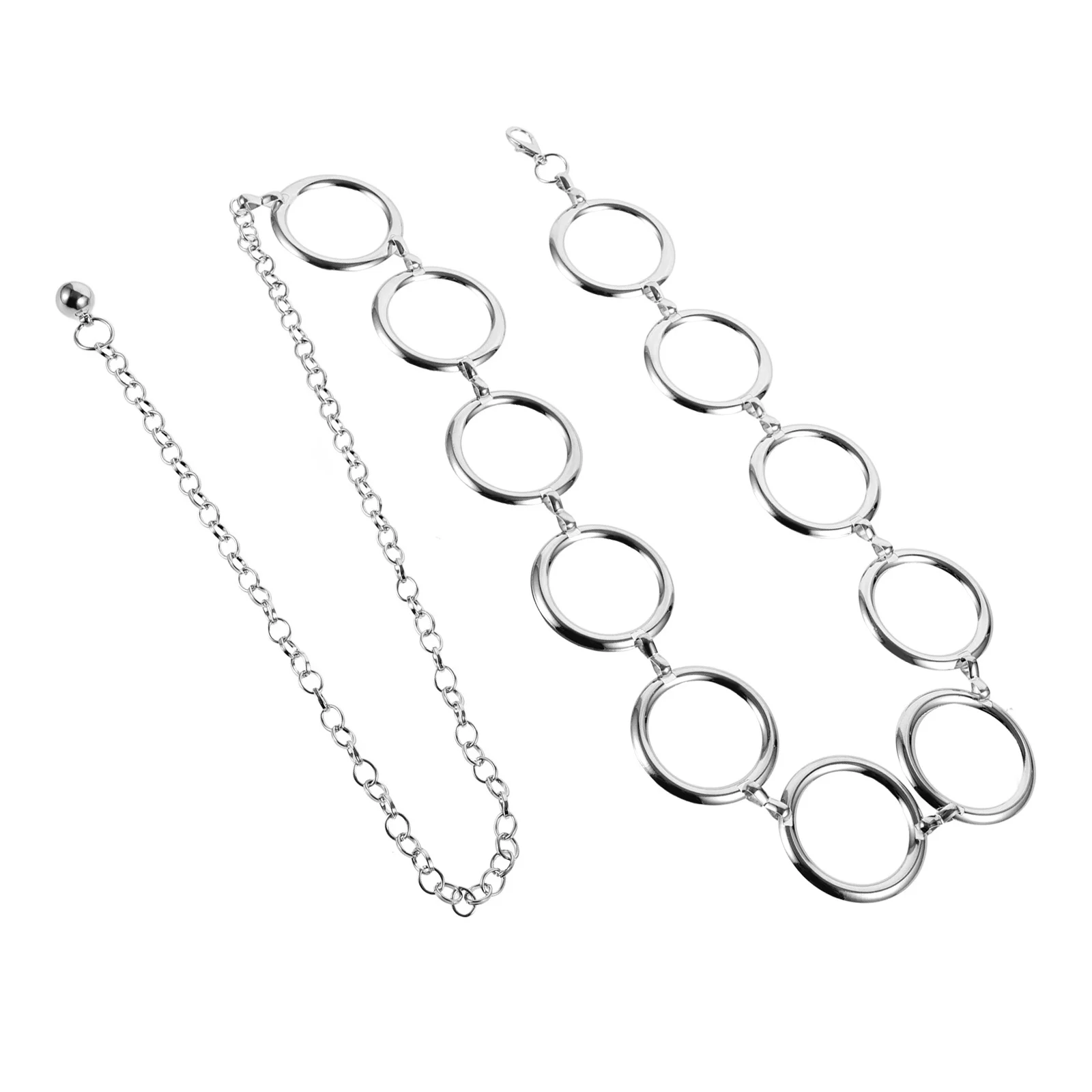 Corrente de cintura de metal feminina elegante acessório de joias corporais para vestidos saias shorts festivais festas presentes