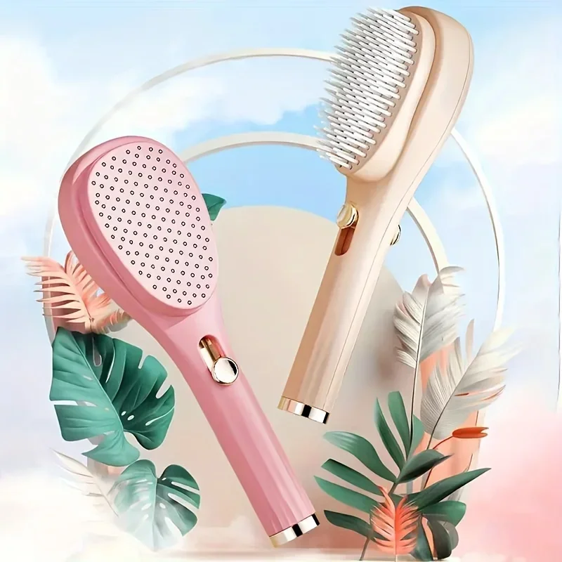  Magic Retractable Hair Comb-Anti-Static Scalp Massaging & Detangling Brush Fluffy Hairdressing Comb Anti Static Styling Tools
