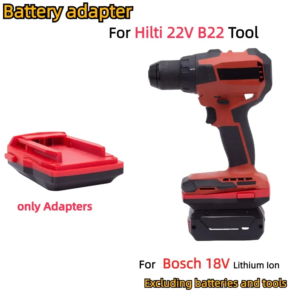 

Battery Adapter Converter For Bosch 18V Li-ion Battery TO Hilti 22V B22 CPC series Cordless Power Tools(Only Adapter)