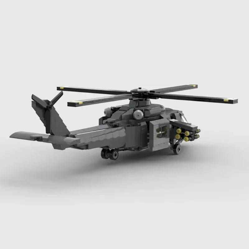 Military Model Moc Building Bricks UH-60 Black Hawk Armed Helicopter Technology Blocks Gifts Christmas Toys DIY Sets Assembly