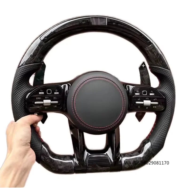 

Для Mercedes Benz AMG GT W204 W205 W213 W212 W220 W221 W222 Gle 63 C63 Рулевое колесо из углеродного волокна на заказ Автомобильные аксессуары