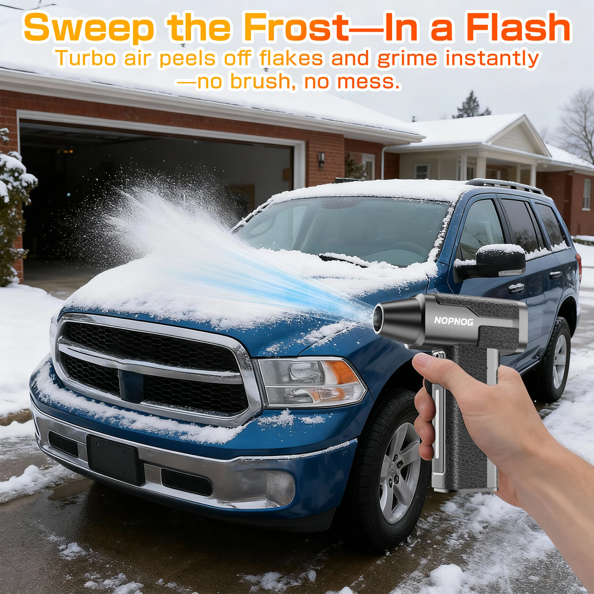 Turbo Blower 130000RPM 4 Gears Type-C Charging Portable Jet Fan for Car Snow Removal Air Duster