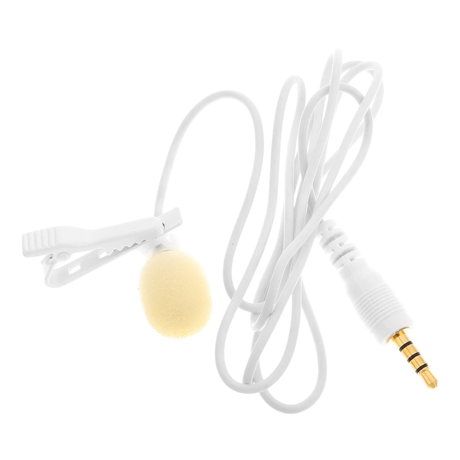 

Mini Clip-on Smartphone Lavalier Microphone Portable Small Mic for Video Recording Interview Teaching Noise-Canceling Shirt Mic