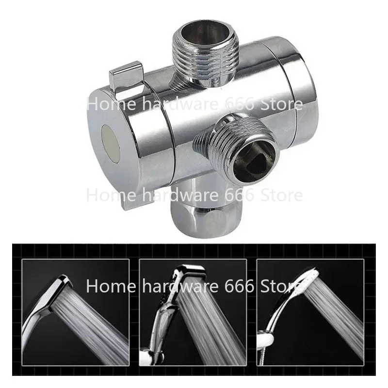 Shower Water Separator Kitchen Sink Splitter Diverter Valve Water Tap Connector for Toilet Bidet Shower Bathroom Accessories