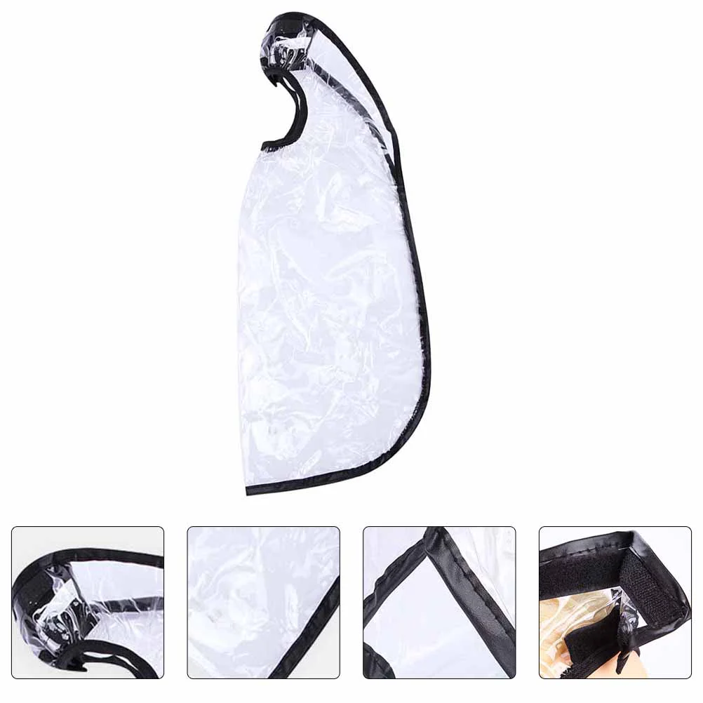 2 Pcs Elderly Shampoo Bib Hair Funnel Stylist Apron Cutting Gown Cover Plastic Pp Styling Salon Cape