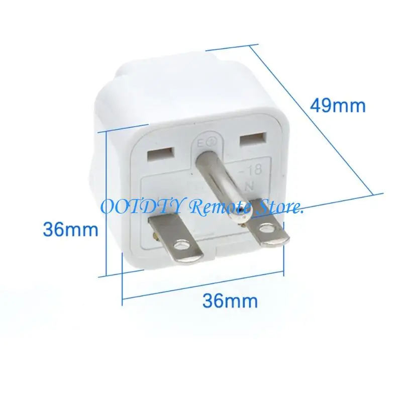  Small-Body 6-15P Current Transfer Unit with Mixed-Slot Entry Face, 15A 250V Home Power Access for Daily Carry Use