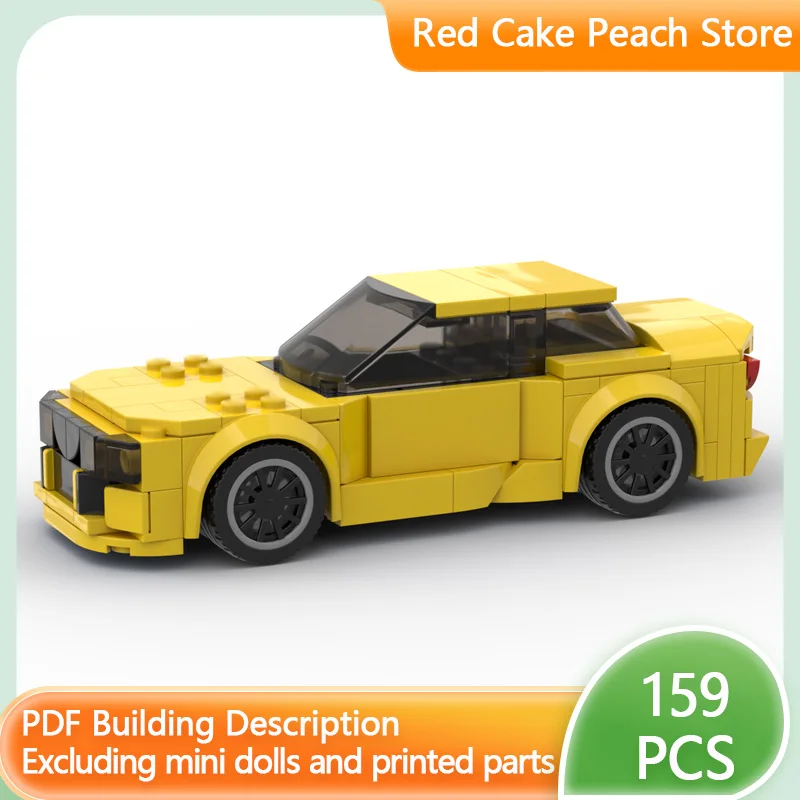 

Speed Racing Car Model MOC Building Bricks E46 Two-Door Sports Car Modular Technology Children Holiday Gifts Assemble Toys Suit