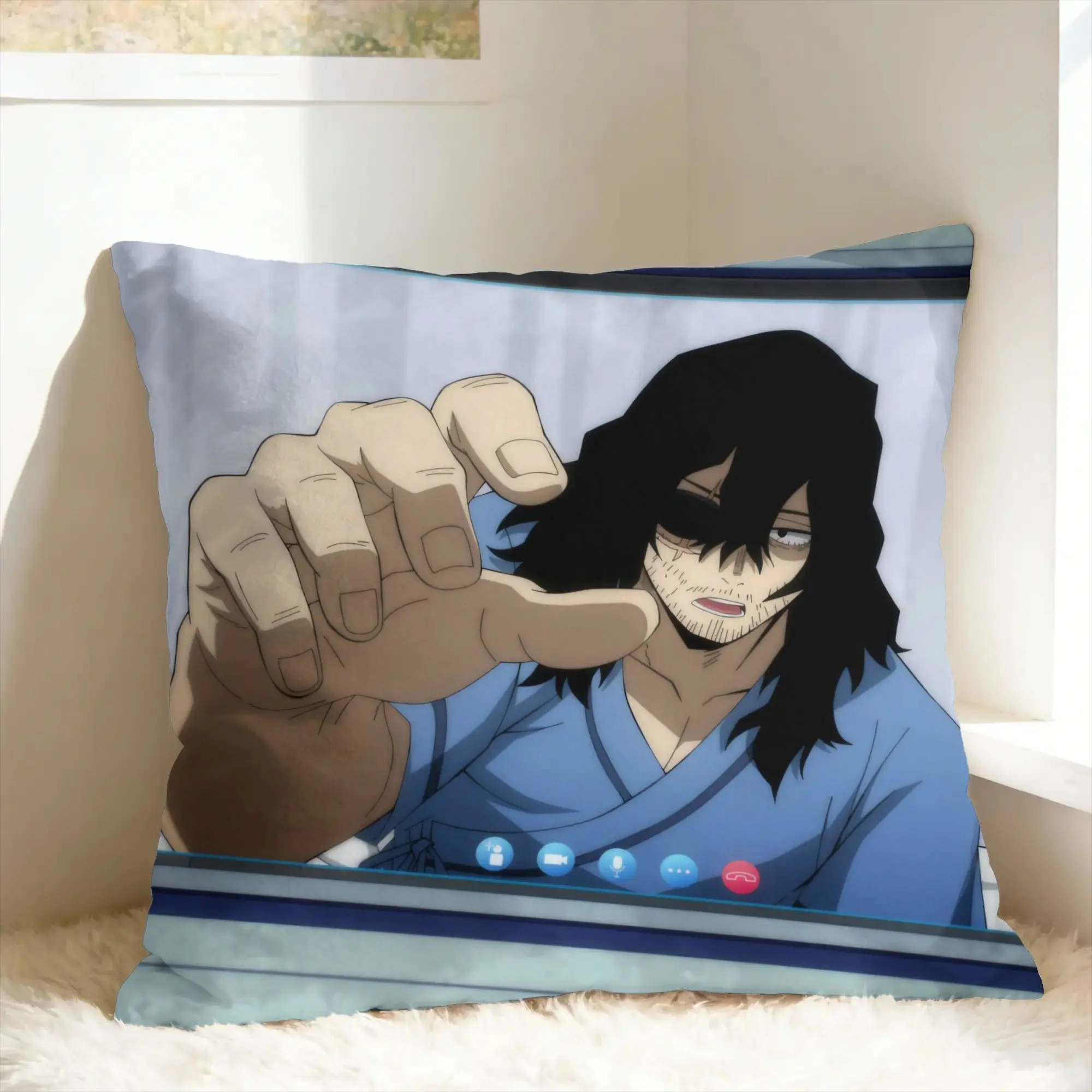 S-Shota A-Aizawa Pillow Cover  Comfy Cushion Cover Kawaii Pillow Case For Sofa Bedroom Home Decor