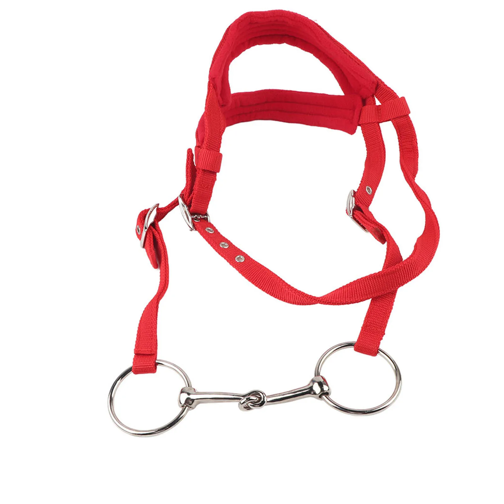 調節可能な馬勒、手綱、ハーネス、ヘッドストール、ソフトクッション付きメッキリング付き馬銜、乗馬用品