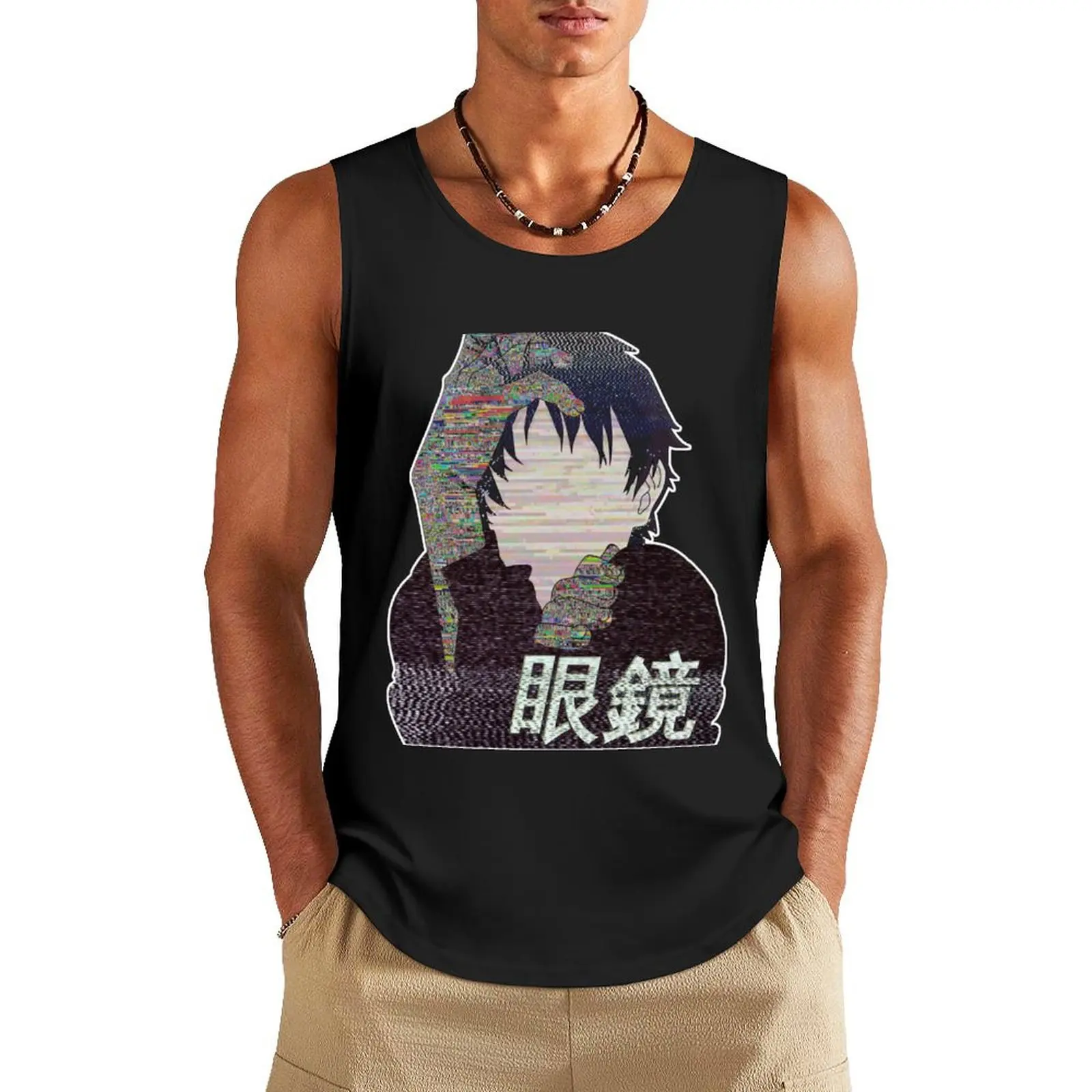 

WELCOME TO THE NHK SAD JAPANESE ANIME AESTHETIC Tank Top sleeveless Men's t shirt clothes for men summer