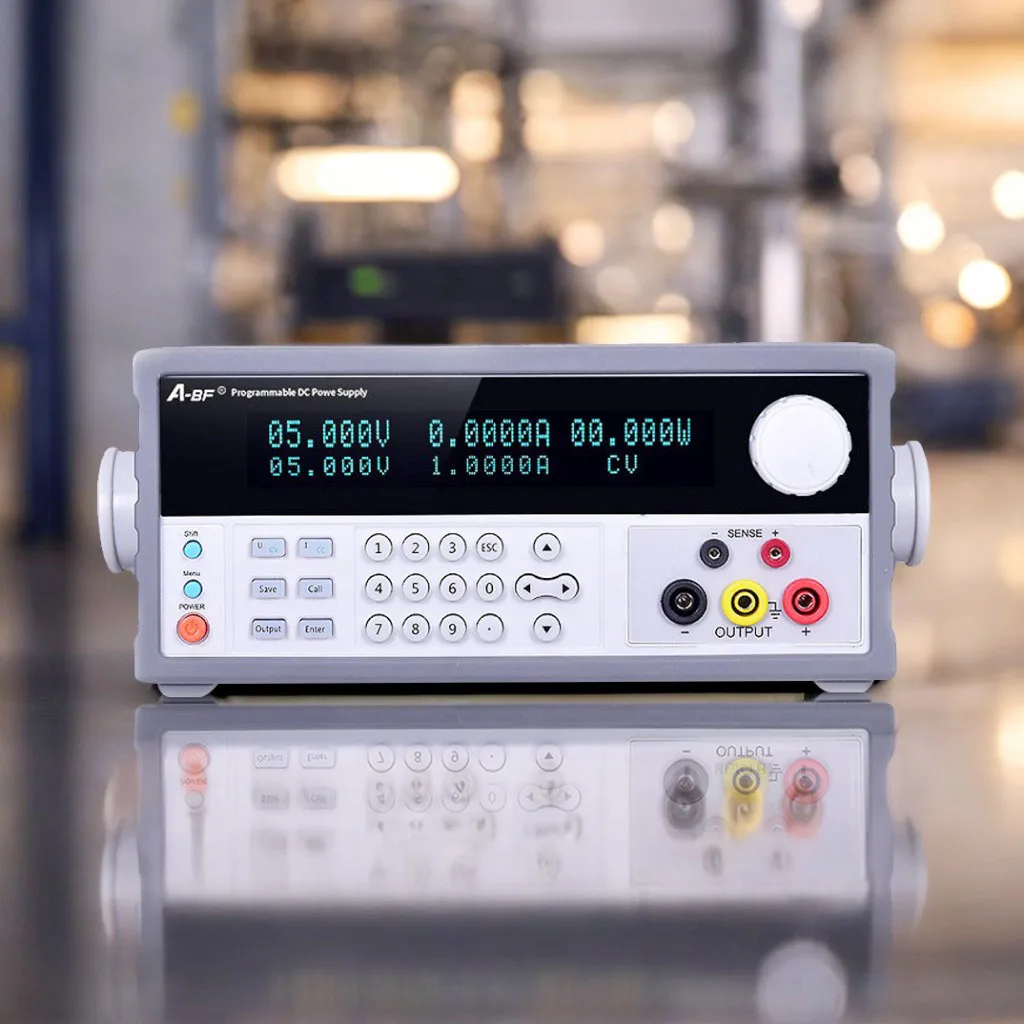 A-BF Programável DC Power Supply, Low Ripple Program Control, Proteção contra sobretensão, Vmax + 1V, alta precisão