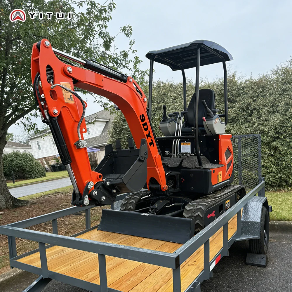 1.8ton Mini Excavator Wide Working Range Low Vibration Long Service Life For Small Commercial Construction Projects Customized
