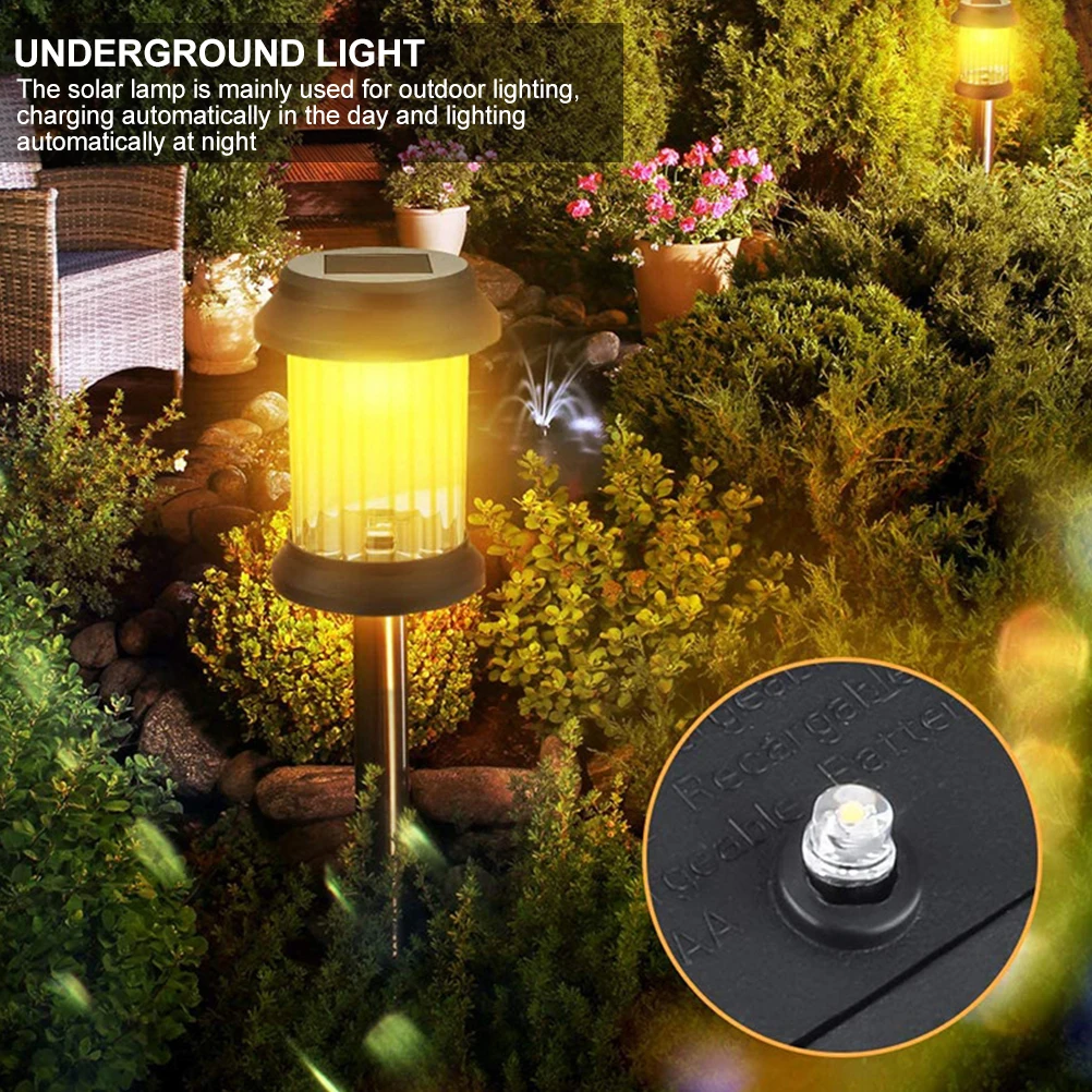 

6 Pcs Solar Lawn Light Weather-resistant Lights Stake Patio Panels Garden Decorations Outdoor for Yard