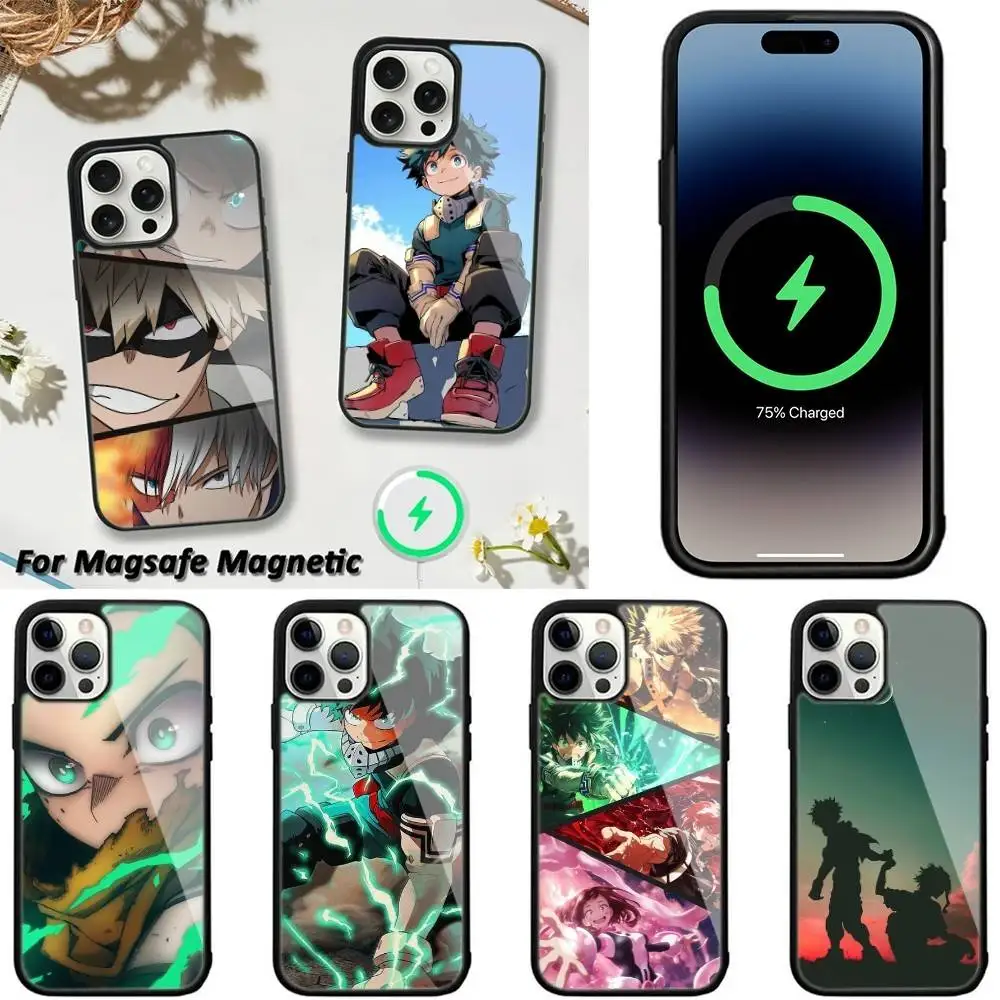 

Anime My Hero Academia Phone Case For iPhone 16,15,14,13,12,11,Plus,Pro,Max,Mini Magsafe Magnetic Wireless Charging